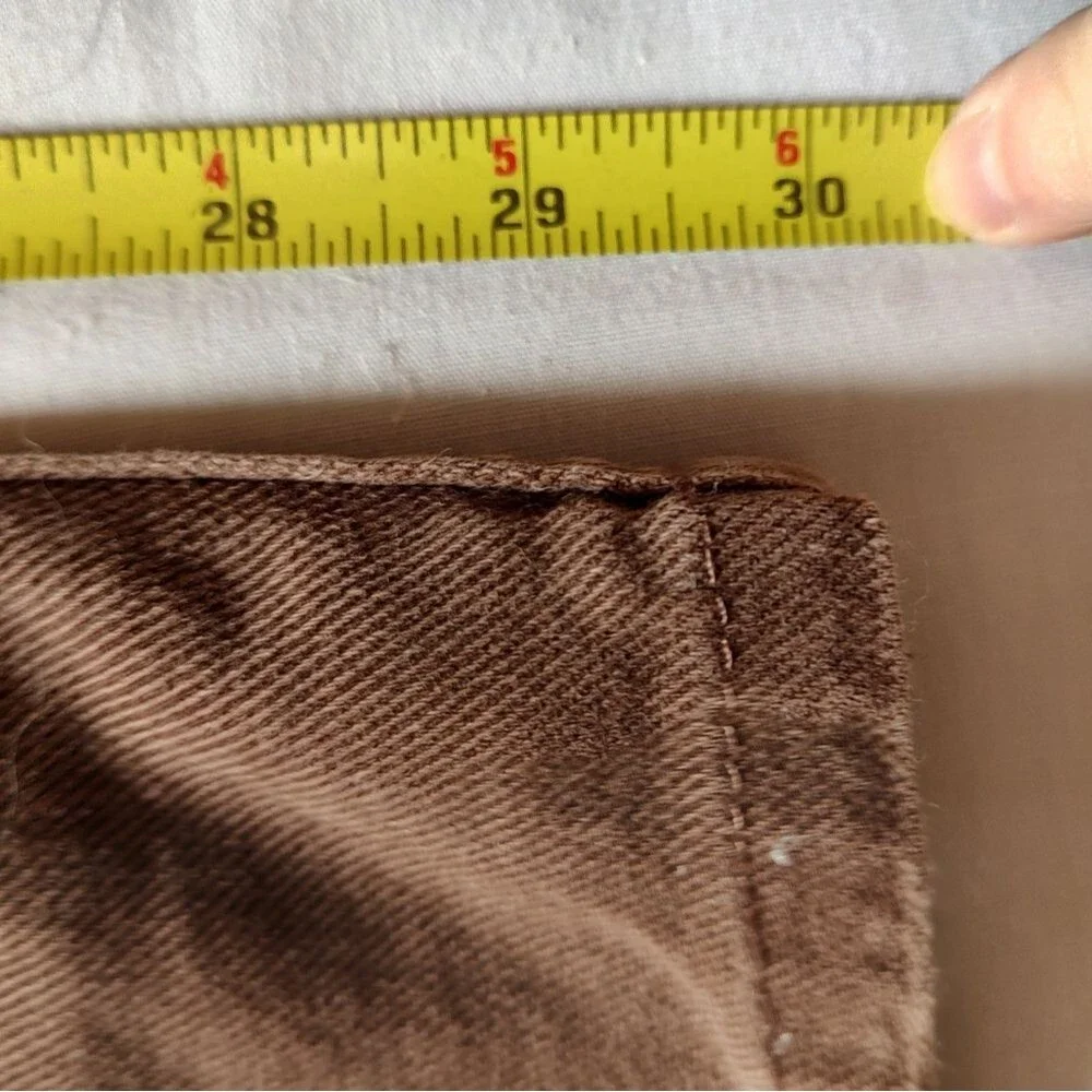 L.L.Bean Men’s Brown Jeans 40x30 Straight Leg Canvas Workwear Casual EUC